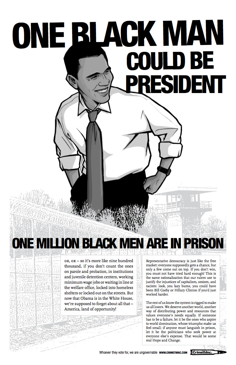 Photo of ‘One Black Man Might be President’ front side